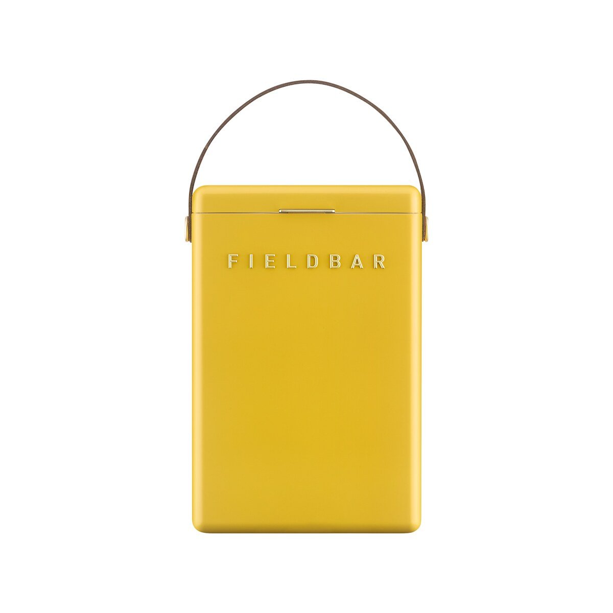 Fieldbar 10L Drinks Box cooler box in Limited Edition Caribbean Yellow, front view on a white background