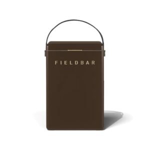 Fieldbar 10L Drinks Box cooler box in Espresso Martini, front view on a white background
