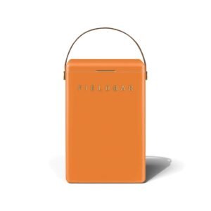 Fieldbar 10L Drinks Box cooler box in Orchard Orange, front view on a white background