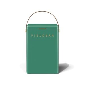 Fieldbar 10L Drinks Box cooler box in Parisian Green, front view on a white background