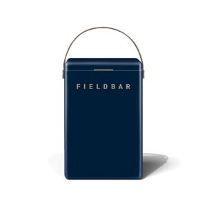 Fieldbar 10L Drinks Box cooler box in Sea Boat Blue, front view on a white background