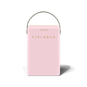 Fieldbar 10L Drinks Box cooler box in Nellie Pink, front view