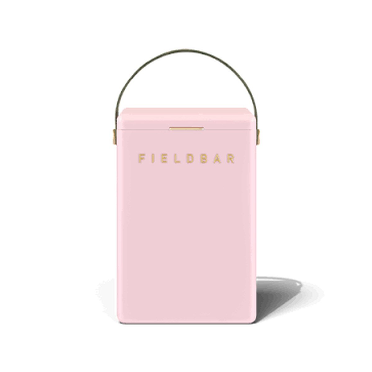 Fieldbar 10L Drinks Box cooler box in Nellie Pink, front view
