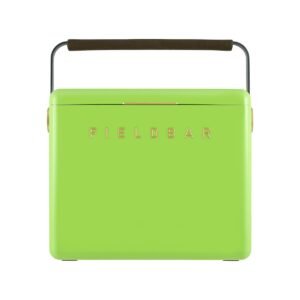 Fieldbar 24L Gin Trunk cooler box in Limited Edition Match Point Green, front view on a white background