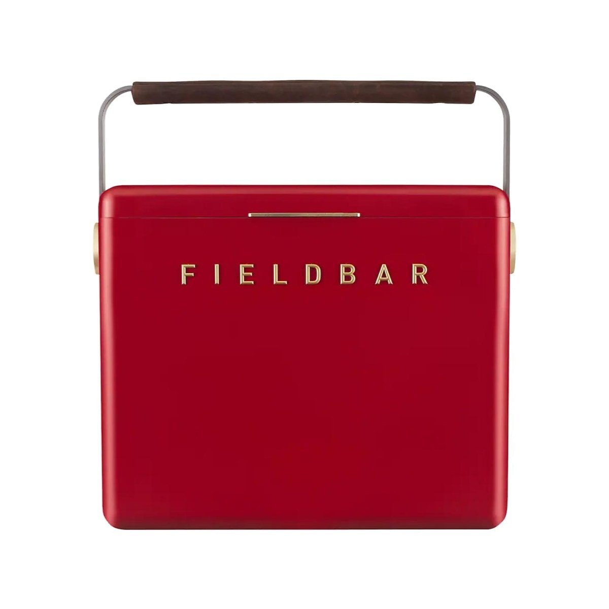 Fieldbar 24L Gin Trunk Cooler Box Lobster Red - front on a white background