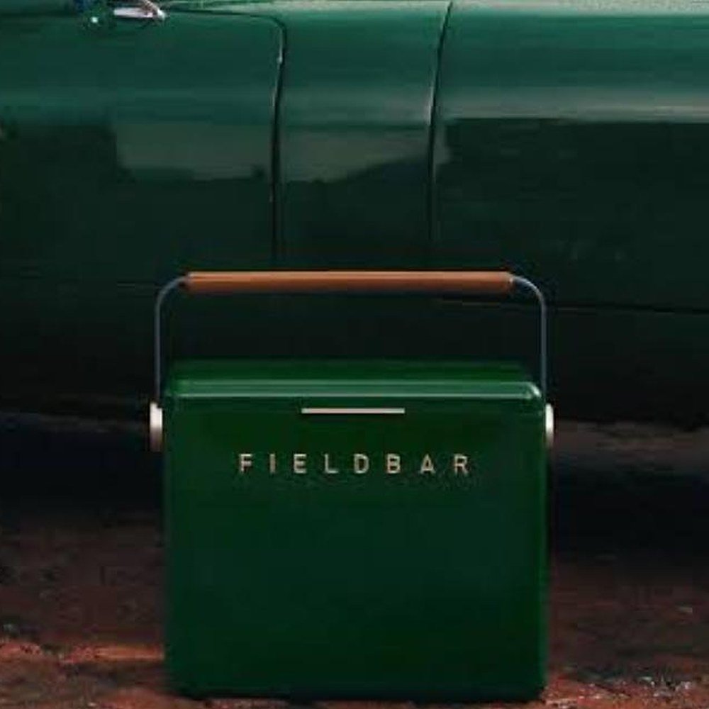 Fieldbar 24L Gin Trunk Cooler Box Racing Green - outdoor