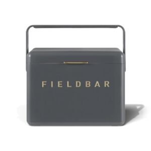 Fieldbar 4L Mini Bar cooler box in Oyster Grey, front view on a white background