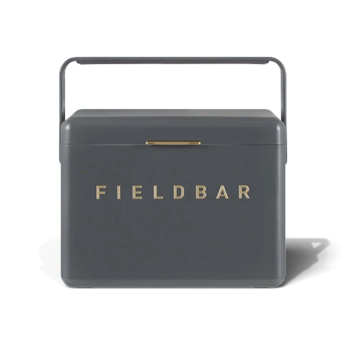 Fieldbar 4L Mini Bar cooler box in Oyster Grey, front view on a white background