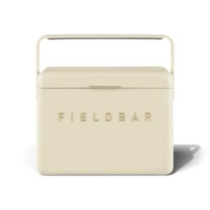 Fieldbar 4L Mini Bar cooler box in Safari White, front view on a white background