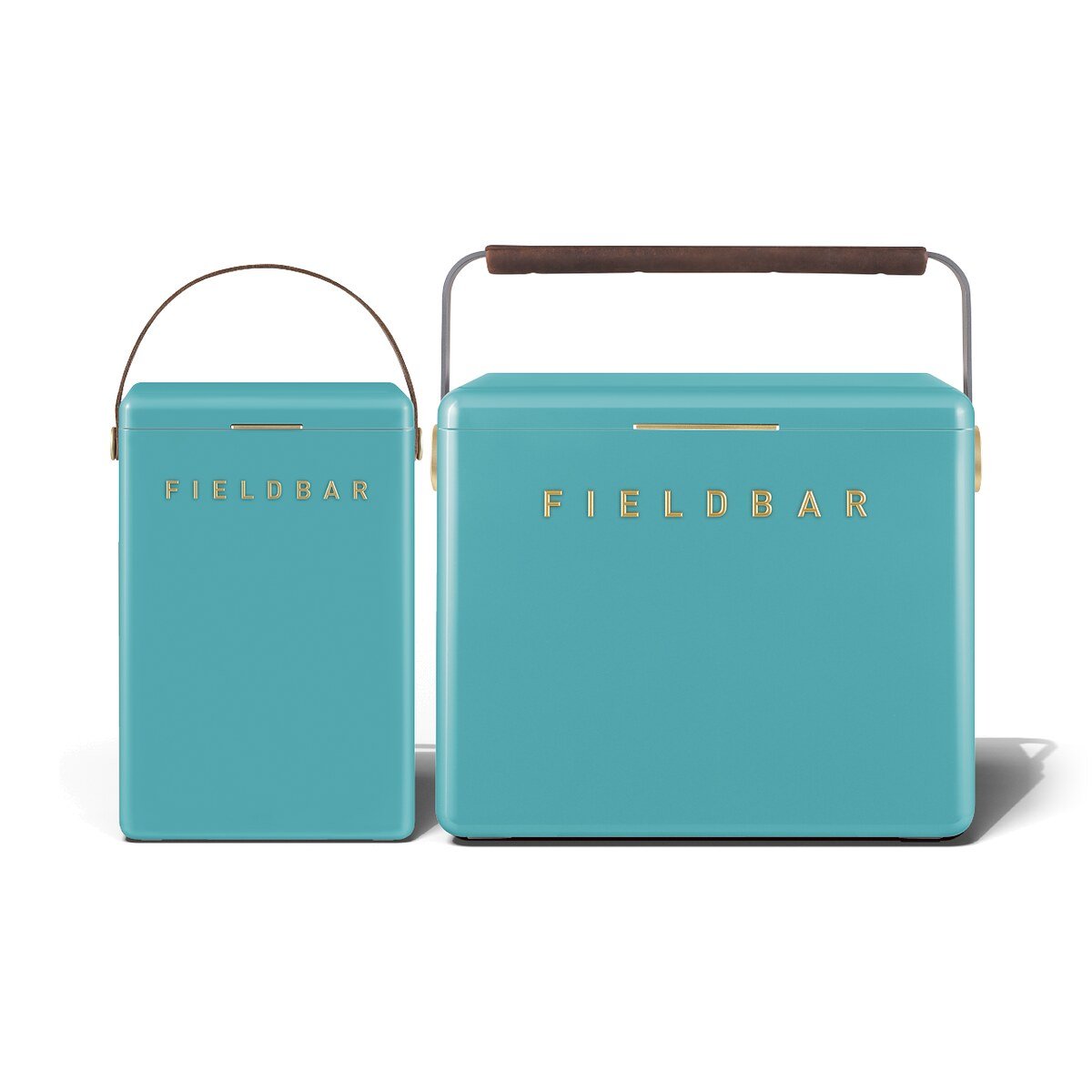 Fieldbar Cooler Box Set 10L and 24L Bazaruto Blue - front on a white background