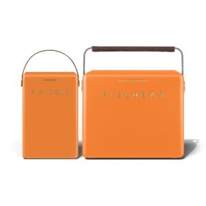Fieldbar Cooler Box Set 10L and 24L Orchard Orange - front on a white background