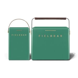 Fieldbar Cooler Box Set 10L and 24L Parisian Green - front on a white background