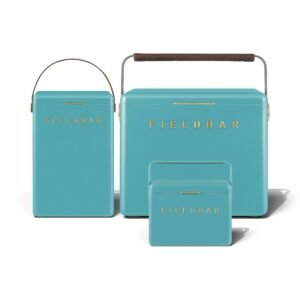 Fieldbar Cooler Box Trio 4L 10L 24L Bazaruto Blue - front on a white background