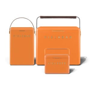 Fieldbar Cooler Box Trio 4L 10L 24L Orchard Orange - front on a white background