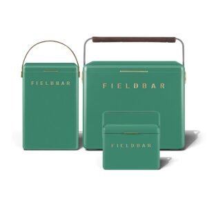 Fieldbar Cooler Box Trio 4L 10L 24L Parisian Green - front on a white background