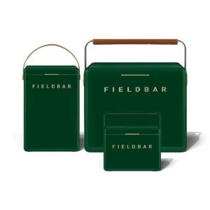 Fieldbar Cooler Box Trio 4L 10L 24L Racing Green - front on a white background