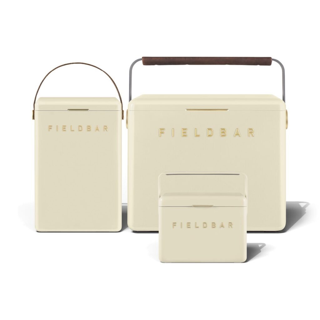 Fieldbar Cooler Box Trio 4L 10L 24L Safari White - front on a white background