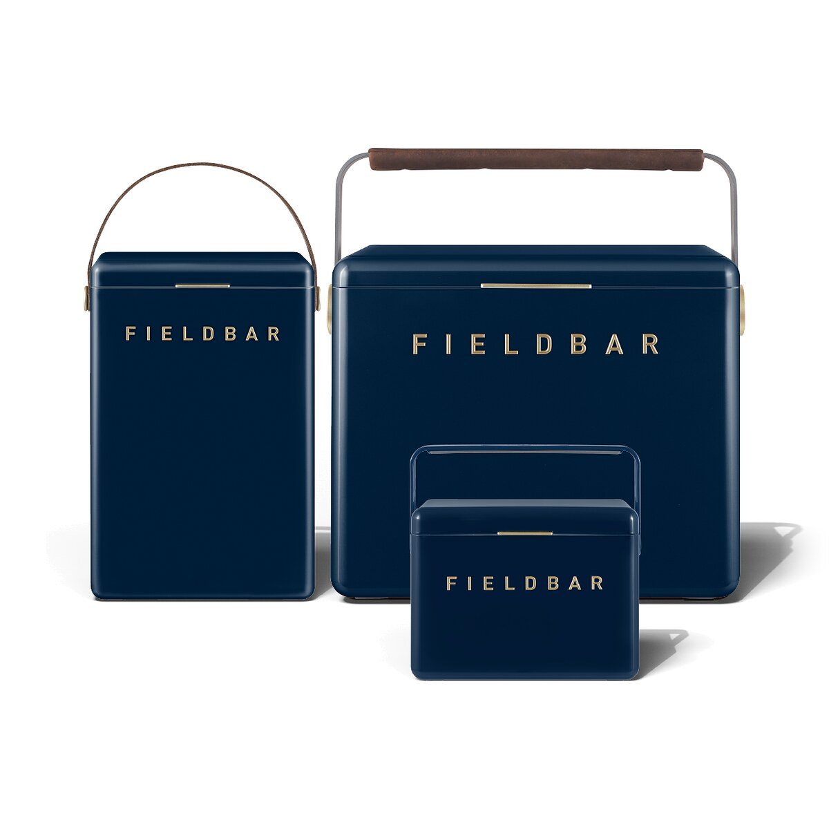 Fieldbar Cooler Box Trio 4L 10L 24L Sea Boat Blue - front on a white background