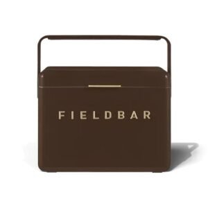 Fieldbar 4L Mini Bar cooler box in Espresso Martini, front view on a white background