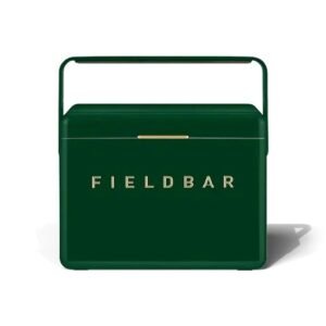 Fieldbar 4L Mini Bar cooler box in Racing Green, front view on a white background