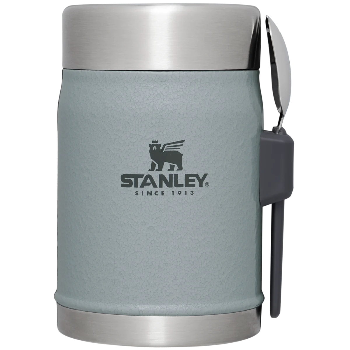Stanley Classic Legendary Food Jar and Spork 414ml Hammertone Silver