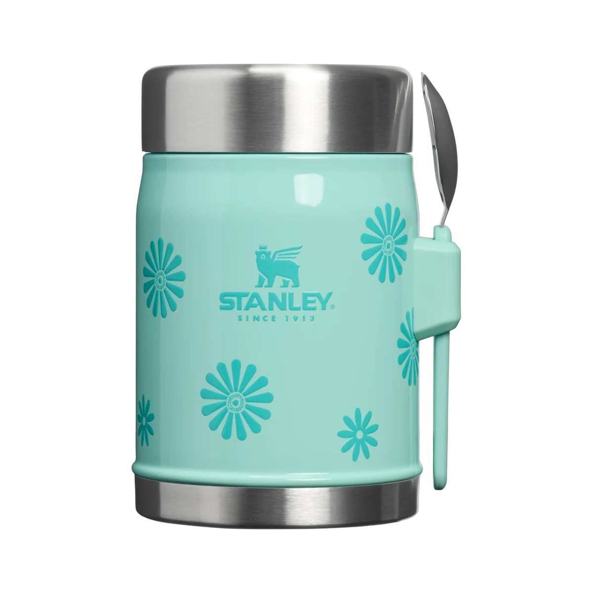 Stanley Classic Legendary Food Jar and Spork 414ml Teal Daisies