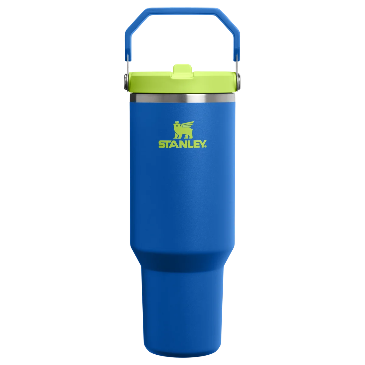 Stanley IceFlow Flip Straw Tumbler 1.18L Cobalt Chartreuse