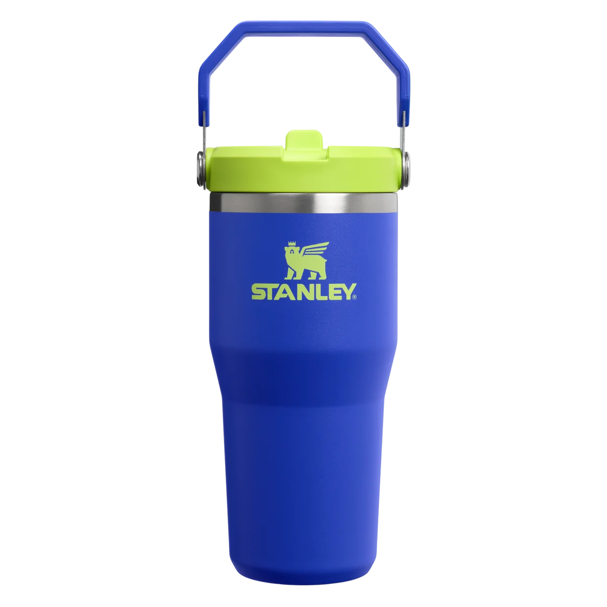 Stanley IceFlow Flip Straw Tumbler 414ml Cobalt Chartreuse