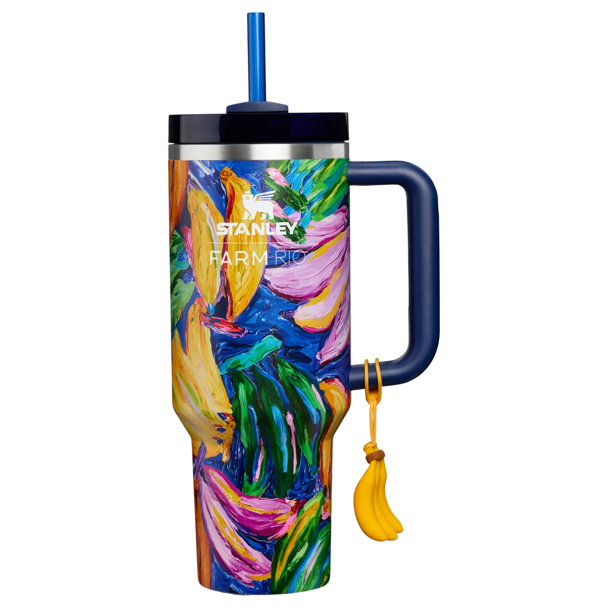Stanley x FARM Rio Quencher H2.0 Tumbler 1.18L Farm Rio Painted Bananas