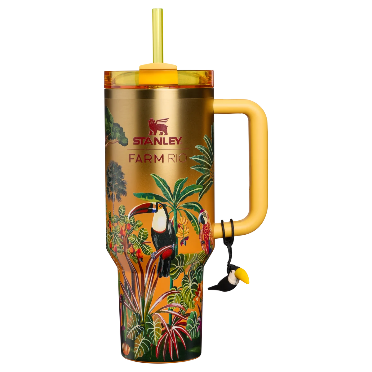 Stanley x FARM Rio Quencher H2.0 Tumbler 1.18L Farm Rio Tropical Woods