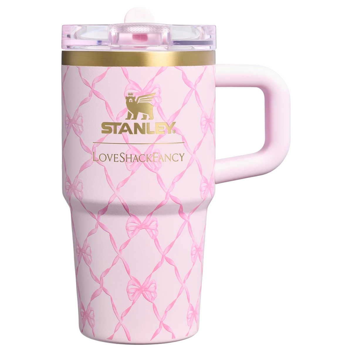 Stanley x LoveShackFancy Holiday Quencher ProTour Tumbler 591ml Baby Bow Pink Peppermint