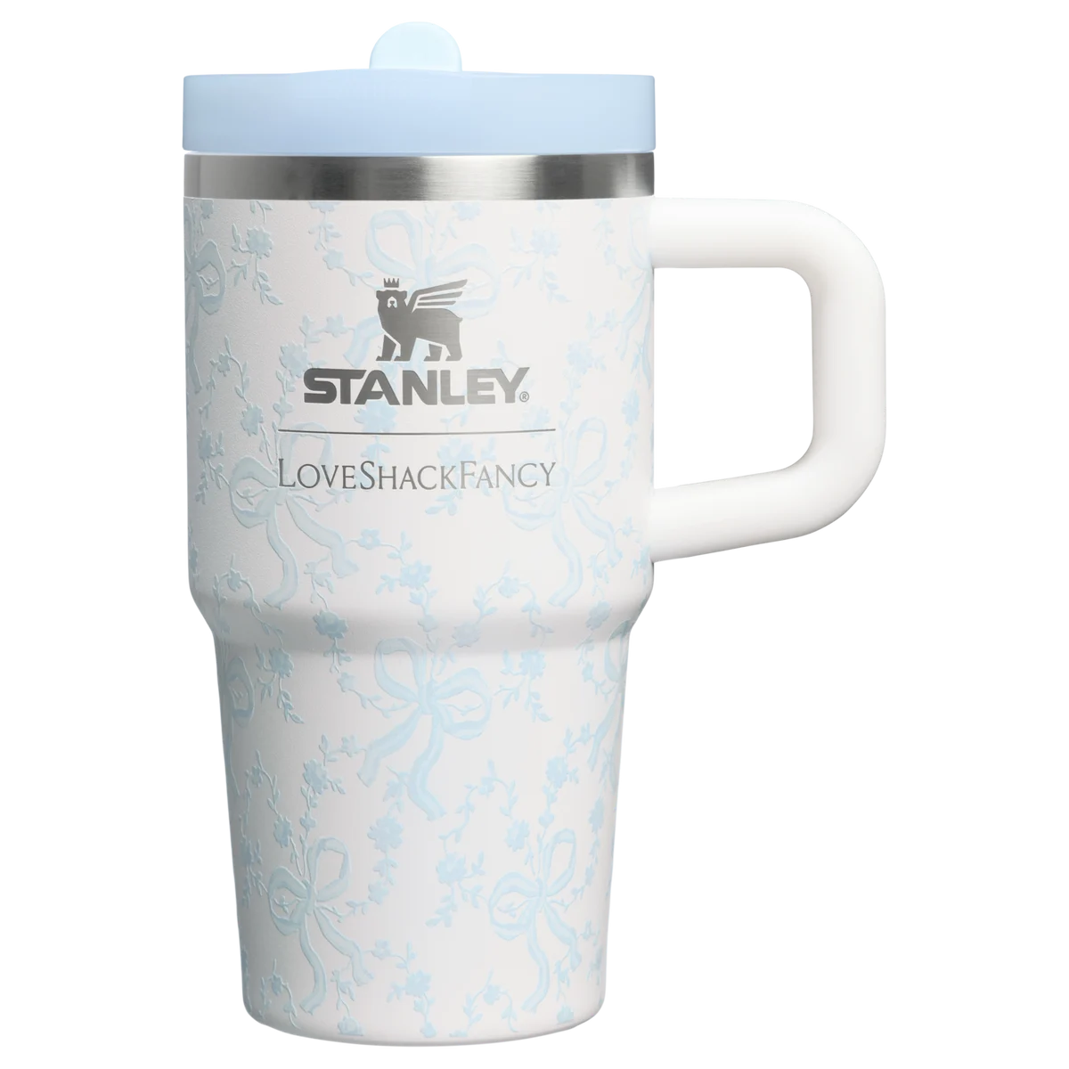 Stanley x LoveShackFancy Holiday Quencher ProTour Tumbler 591ml Coquette Bow Winter Ice