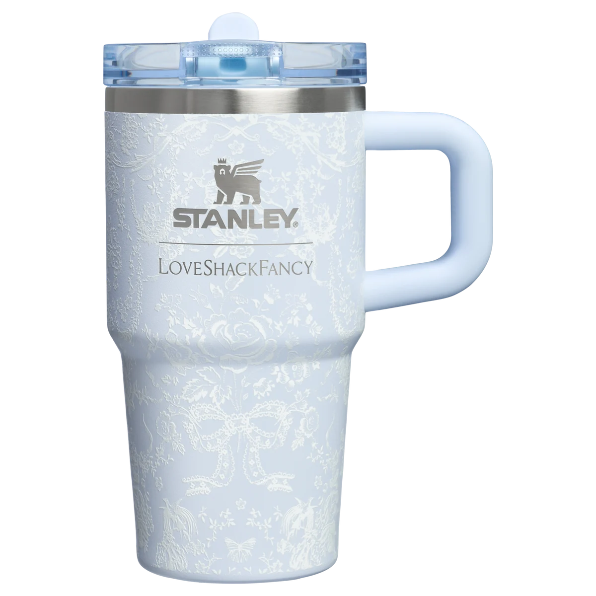 Stanley x LoveShackFancy Holiday Quencher ProTour Tumbler 591ml Toscana Toile Alpine Blue
