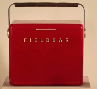 Fieldbar 10L Drinks Box in Lobster Red, front view
