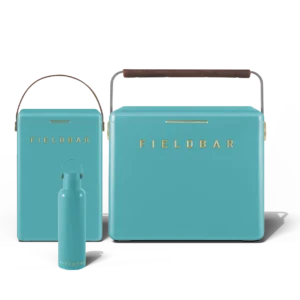 Fieldbar Cooler Box Set and Field Bottle Bazaruto Blue