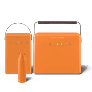 Fieldbar Cooler Box Set and Field Bottle Orchard Orange