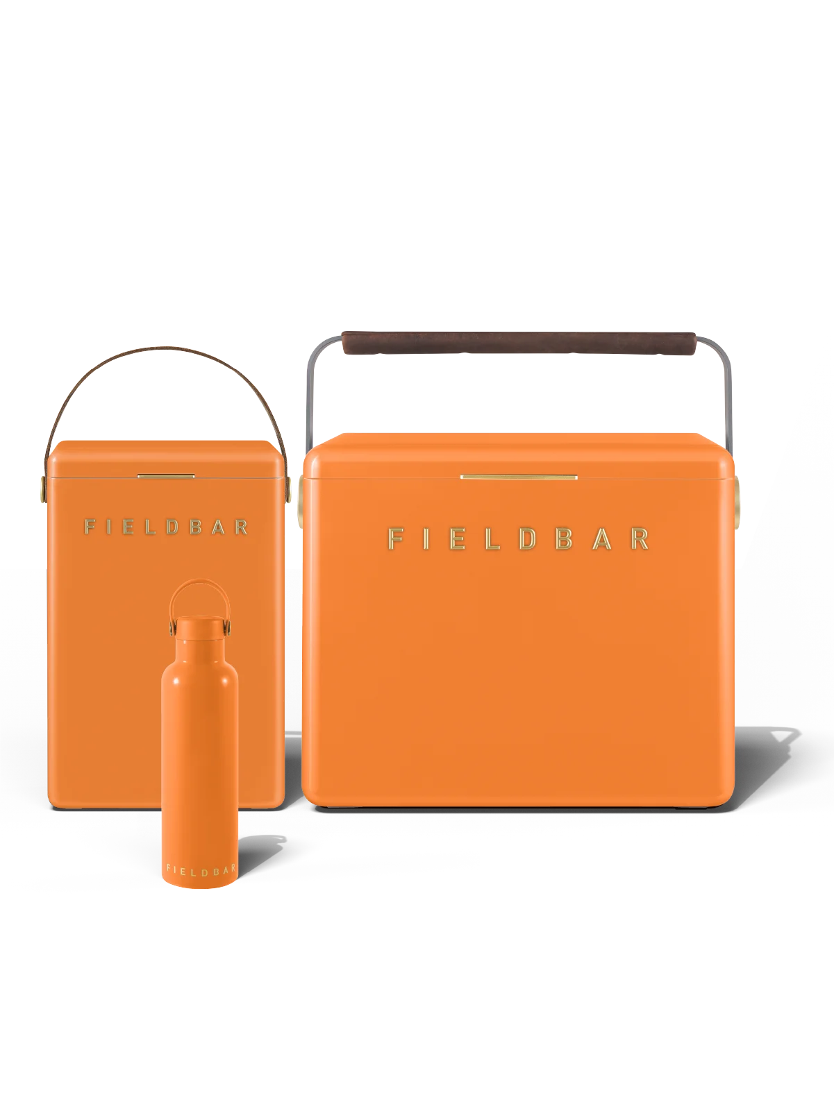 Fieldbar Cooler Box Set and Field Bottle Orchard Orange
