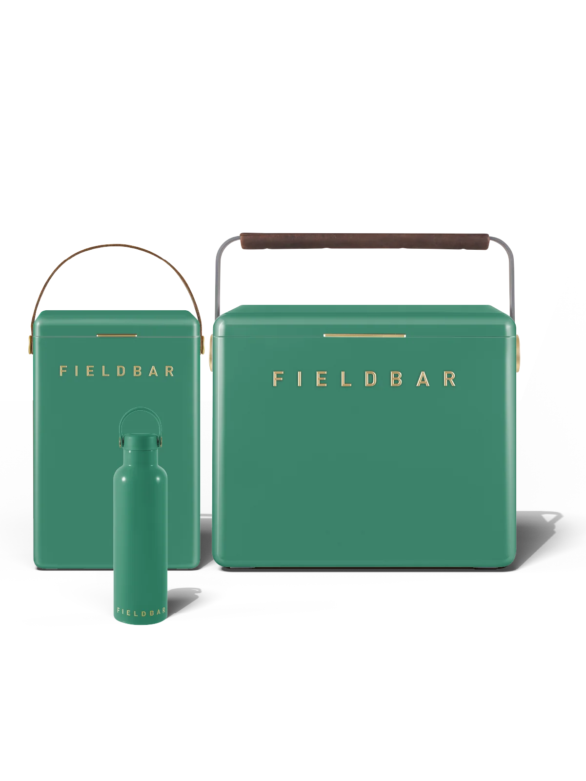 Fieldbar Cooler Box Set and Field Bottle Parisian Green