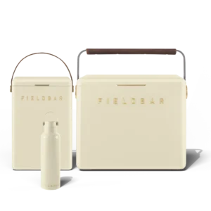Fieldbar Cooler Box Set and Field Bottle Safari White