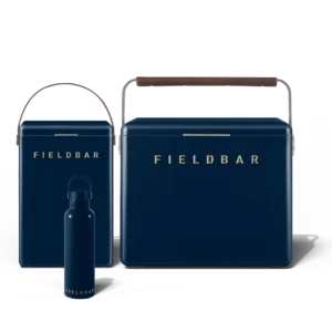 Fieldbar Cooler Box Set and Field Bottle Sea Boat Blue