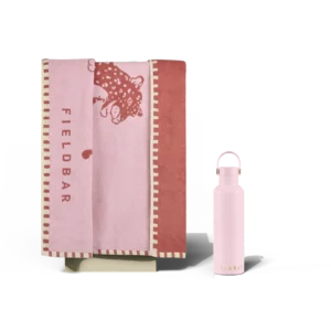 Fieldbar Field Bottle and Towel Set Nellie Pink