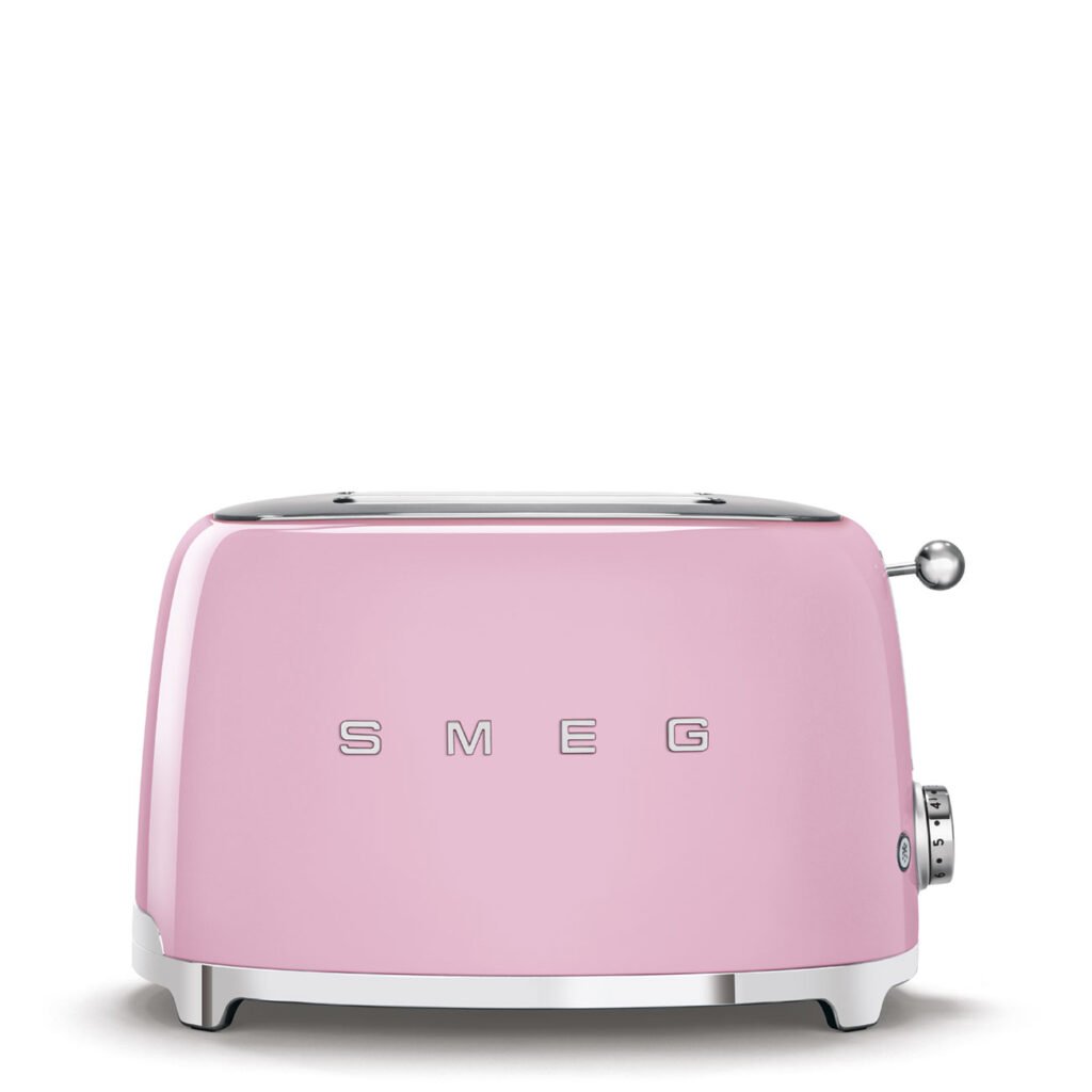 Pink SMEG TSF01PKSA 50s retro style two slice toaster