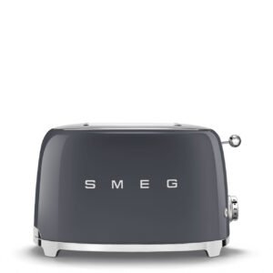 Slate Grey Smeg 50s Retro Style 2 Slice Toaster