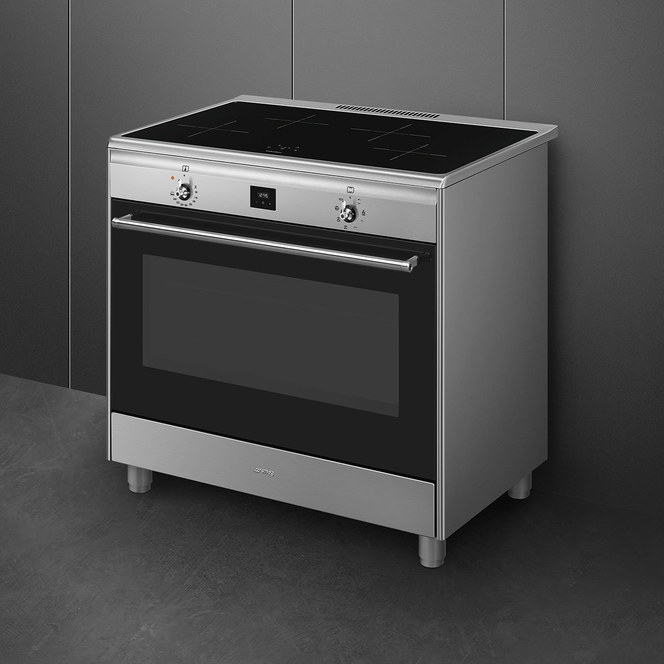 SMEG 90cm Stainless Steel Induction Cooker view 2