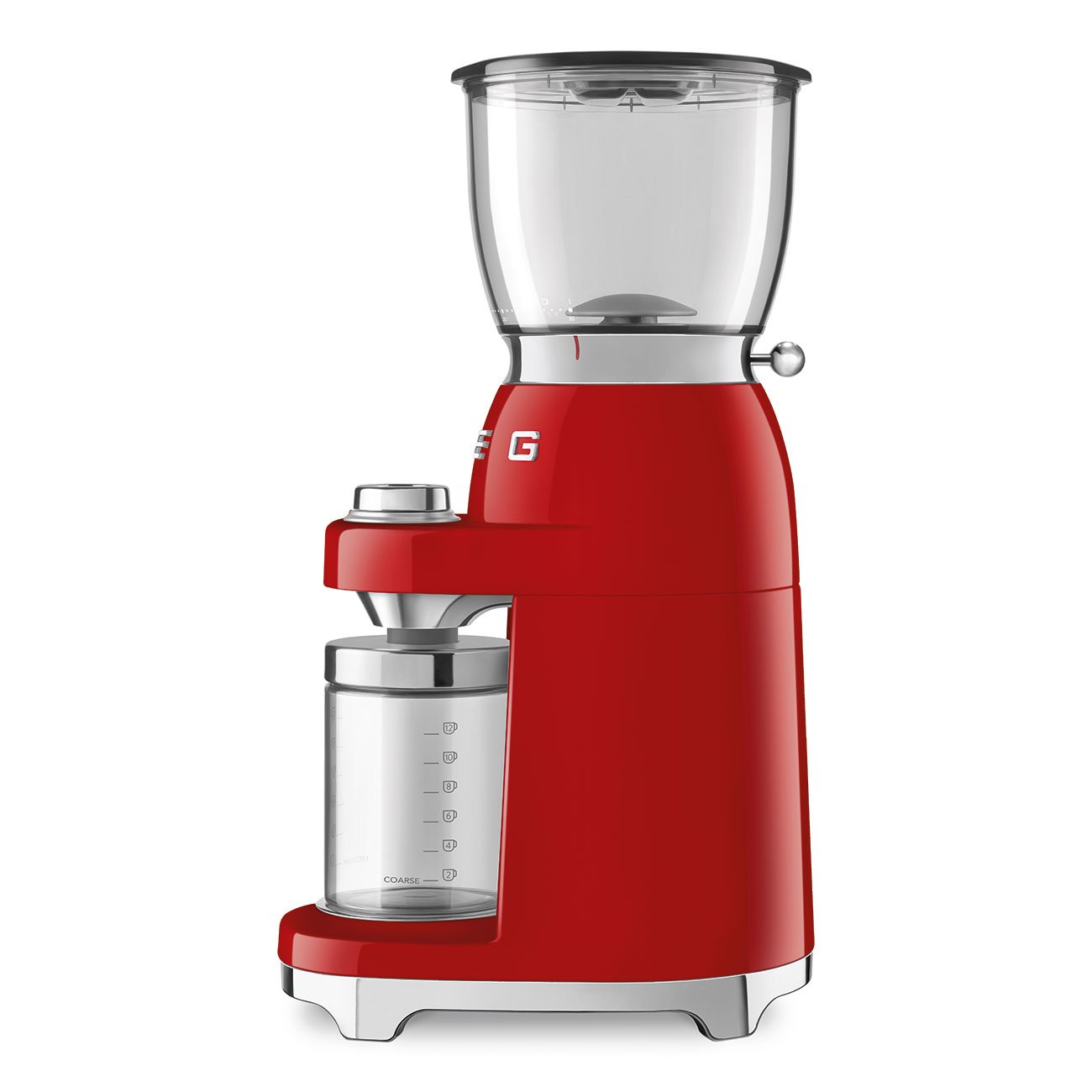 SMEG CGF01 Red Coffee Grinder view 2