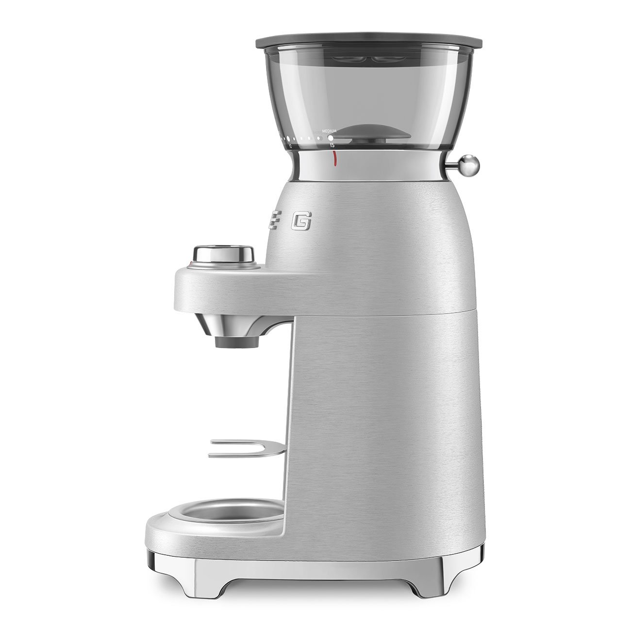 SMEG CGF02 Aluminium Espresso Coffee Grinder view 2