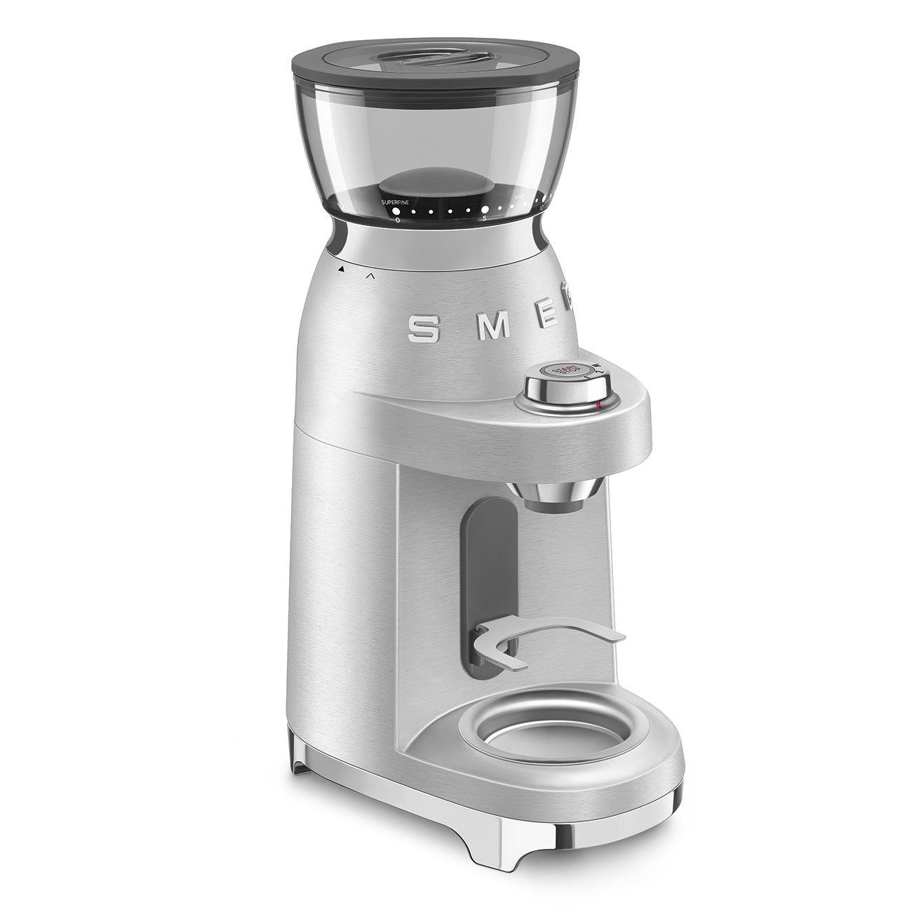 SMEG CGF02 Aluminium Espresso Coffee Grinder view 4