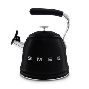 SMEG Black Whistling Stovetop Kettle 2.3L
