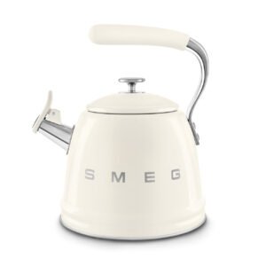 SMEG Cream Whistling Stovetop Kettle 2.3L