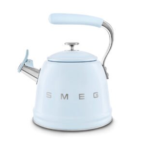 SMEG Pastel Blue Whistling Stovetop Kettle 2.3L